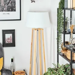 Lampes En Tissu-hofstein Bassagoda Lampadaire Écru, 1 lumière