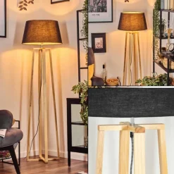 Lampes En Tissu-hofstein Bassagoda Lampadaire Écru, 1 lumière