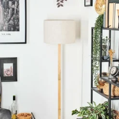 Lampes En Tissu-hofstein Bassagoda Lampadaire Écru, 1 lumière