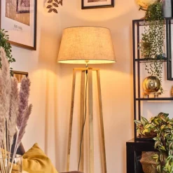 Lampes En Tissu-hofstein Bassagoda Lampadaire Écru, 1 lumière