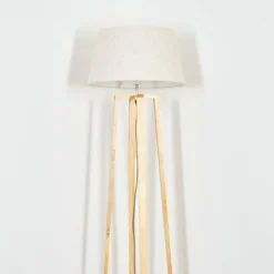 Lampes En Tissu-hofstein Bassagoda Lampadaire Écru, 1 lumière