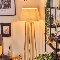 Lampes En Tissu-hofstein Bassagoda Lampadaire Écru, 1 lumière