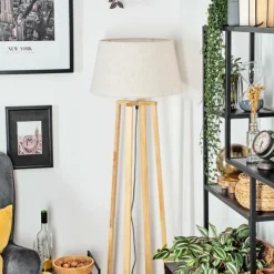 Lampes En Tissu-hofstein Bassagoda Lampadaire Écru, 1 lumière