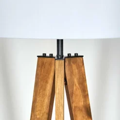 Lampes En Tissu-hofstein Bassagoda Lampadaire, Liseuse Écru, Noir, 1 lumière