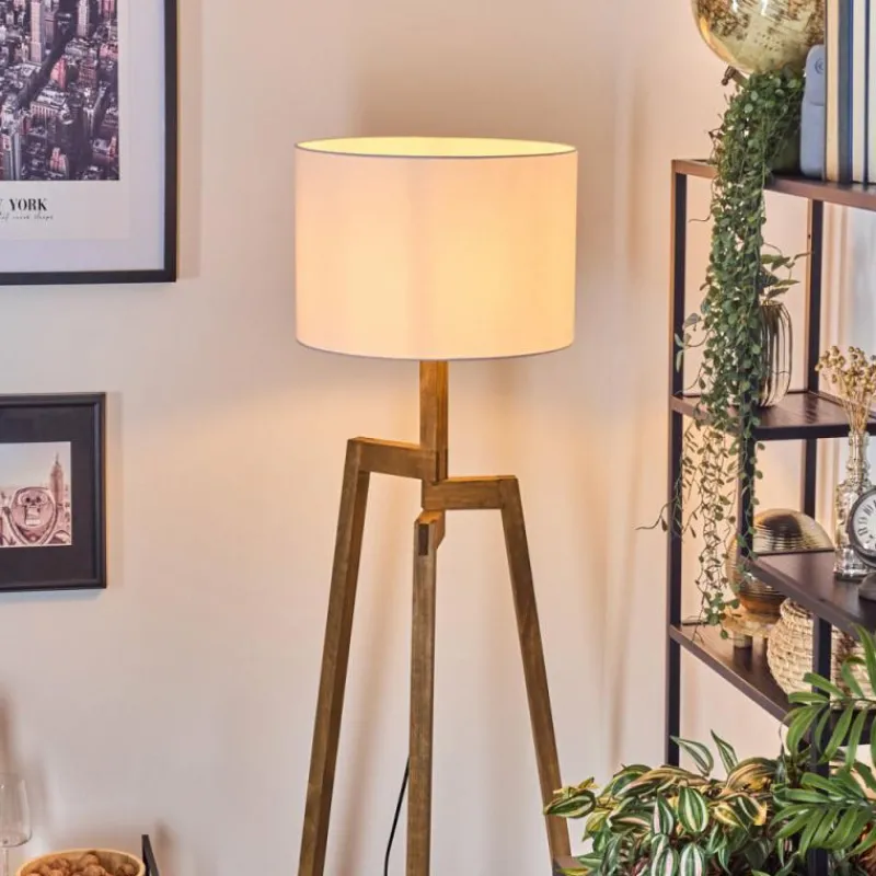 Lampes En Tissu-hofstein Bassagoda Lampadaire, Liseuse Écru, 1 lumière