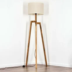 Lampes En Tissu-hofstein Bassagoda Lampadaire, Liseuse Écru, 1 lumière