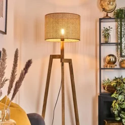 hofstein Bassagoda Lampadaire, Liseuse Écru, 1 lumière