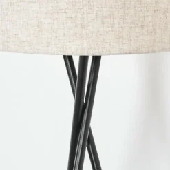 Lampes En Tissu-hofstein Bassagoda Lampadaire, Liseuse Noir, 1 lumière