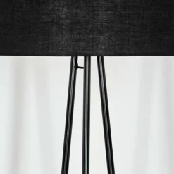 Lampes En Tissu-hofstein Bassagoda Lampadaire, Liseuse Noir, 1 lumière