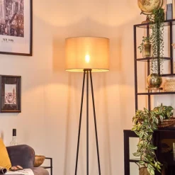 Lampes En Tissu-hofstein Bassagoda Lampadaire, Liseuse Noir, 1 lumière