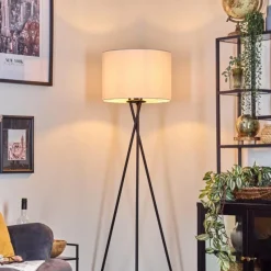 Lampes En Tissu-hofstein Bassagoda Lampadaire Noir, 1 lumière