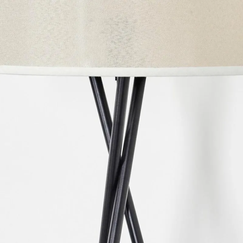 Lampes En Tissu-hofstein Bassagoda Lampadaire Noir, 1 lumière