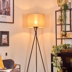 Lampes En Tissu-hofstein Bassagoda Lampadaire Noir, 1 lumière