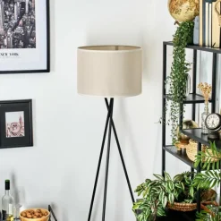 Lampes En Tissu-hofstein Bassagoda Lampadaire Noir, 1 lumière