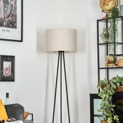 Lampes En Tissu-hofstein Bassagoda Lampadaire Noir, 1 lumière