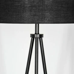 Lampes En Tissu-hofstein Bassagoda Lampadaire Noir, 1 lumière