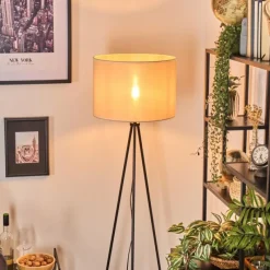 Lampes En Tissu-hofstein Bassagoda Lampadaire Noir, 1 lumière