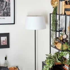 Lampes En Tissu-hofstein Bassagoda Lampadaire Noir, 1 lumière