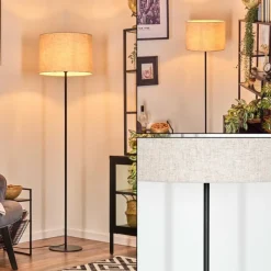 Lampes En Tissu-hofstein Bassagoda Lampadaire Noir, 1 lumière