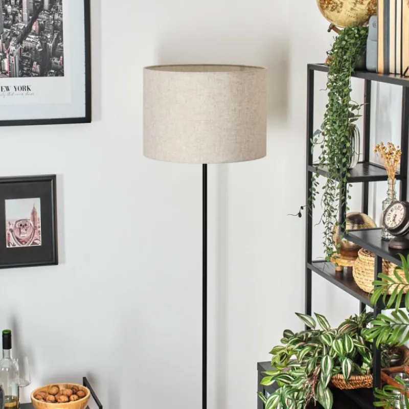 Lampes En Tissu-hofstein Bassagoda Lampadaire Noir, 1 lumière