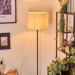 Lampes En Tissu-hofstein Bassagoda Lampadaire Noir, 1 lumière