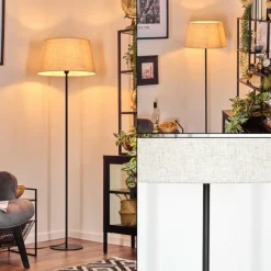 Lampes En Tissu-hofstein Bassagoda Lampadaire Noir, 1 lumière