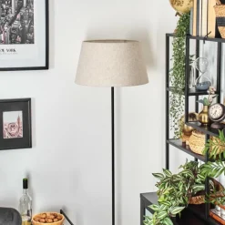 Lampes En Tissu-hofstein Bassagoda Lampadaire Noir, 1 lumière