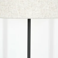 Lampes En Tissu-hofstein Bassagoda Lampadaire Noir, 1 lumière