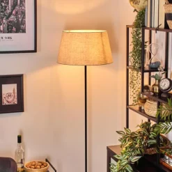 Lampes En Tissu-hofstein Bassagoda Lampadaire Noir, 1 lumière