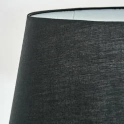 Lampes En Tissu-hofstein Bassagoda Lampadaire Noir, Blanc, 1 lumière