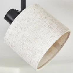 Lampes En Tissu-hofstein Bassagoda Plafonnier Noir, 2 lumières