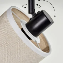 Lampes En Tissu-hofstein Bassagoda Plafonnier Noir, 3 lumières