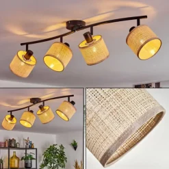 Luminaires Scandinaves-hofstein Bassagoda Plafonnier Noir, 4 lumières