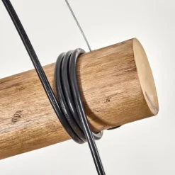 hofstein Basto Suspension, Boule lumineuse, Suspension Écru, Noir, 3 lumières