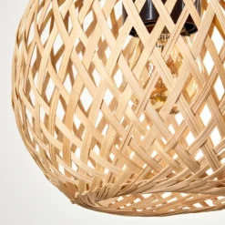 hofstein Basto Suspension, Boule lumineuse, Suspension Écru, Noir, 3 lumières