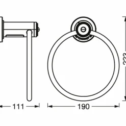 Luminaires Ledvance BATHROOM Luminaire de salle de bain LED Argenté, 1 lumière, Détecteur de mouvement* Éclairage Led