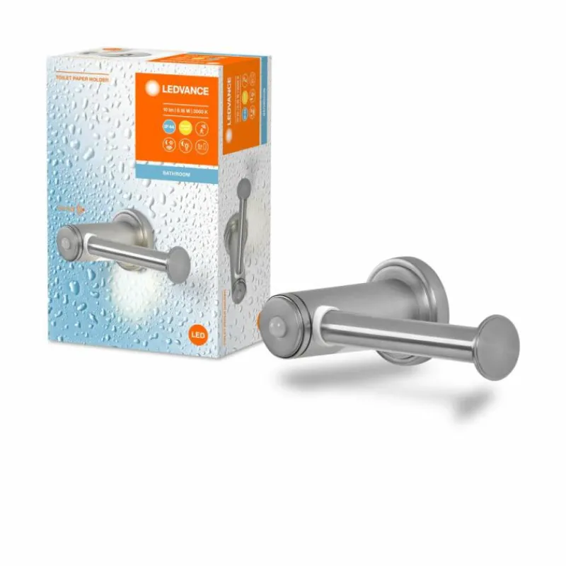 Luminaires Ledvance BATHROOM Luminaire de salle de bain LED Argenté, 1 lumière, Détecteur de mouvement* Éclairage Led