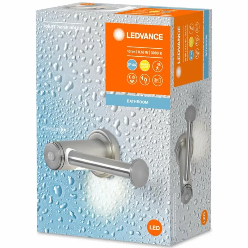 Luminaires Ledvance BATHROOM Luminaire de salle de bain LED Argenté, 1 lumière, Détecteur de mouvement* Éclairage Led