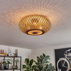 Luminaires Scandinaves-hofstein Bauro Plafonnier 40 cm Noir, 3 lumières