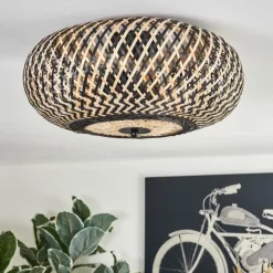 Luminaires Scandinaves-hofstein Bauro Plafonnier 40 cm Noir, 3 lumières