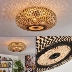 Luminaires Scandinaves-hofstein Bauro Plafonnier Noir, 3 lumières