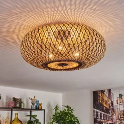 Luminaires Scandinaves-hofstein Bauro Plafonnier Noir, 3 lumières