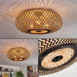 Luminaires Scandinaves-hofstein Bauro Plafonnier Noir, 3 lumières