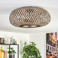 Luminaires Scandinaves-hofstein Bauro Plafonnier Noir, 3 lumières