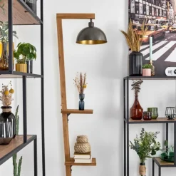 Luminaires Antiques-hofstein Baval Lampadaire Écru, Nickel vieilli, 1 lumière