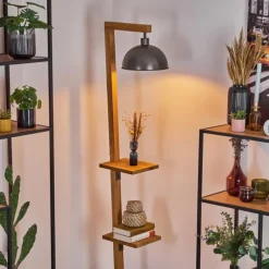 Luminaires Antiques-hofstein Baval Lampadaire Écru, Nickel vieilli, 1 lumière