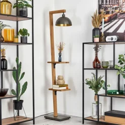 Luminaires Antiques-hofstein Baval Lampadaire Écru, Nickel vieilli, 1 lumière