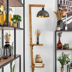 Luminaires Antiques-hofstein Baval Lampadaire Écru, Noir, 1 lumière