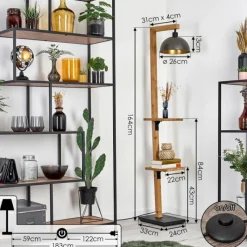 Luminaires Antiques-hofstein Baval Lampadaire Écru, Noir, 1 lumière