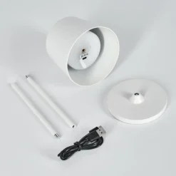 hofstein Belece Lampe de table d'extérieur, Lampe à poser LED Blanc, 1 lumière